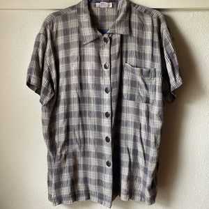 Vintage short sleeve button down shirt by Rafael